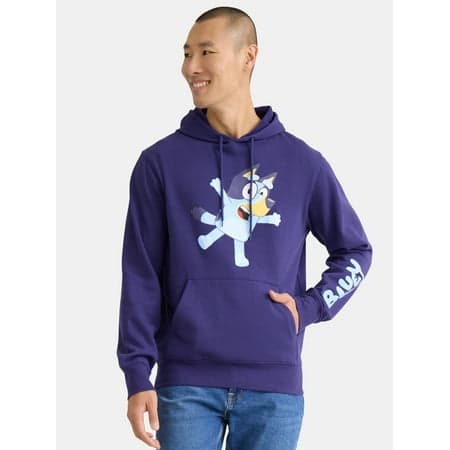 Bluey, Mens Graphic Hoodie, Cheer, Sizes S-3XL