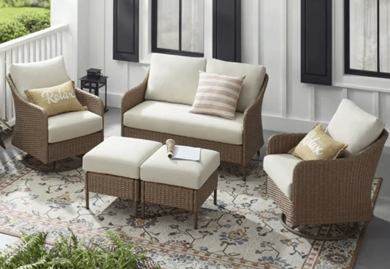 Upgrade Your Outdoor Seating with Mainstays Chelsea 5-Piece Set