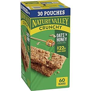 Grab a 30-Pack of Nature Valley Crunchy Granola Bars for $8.10