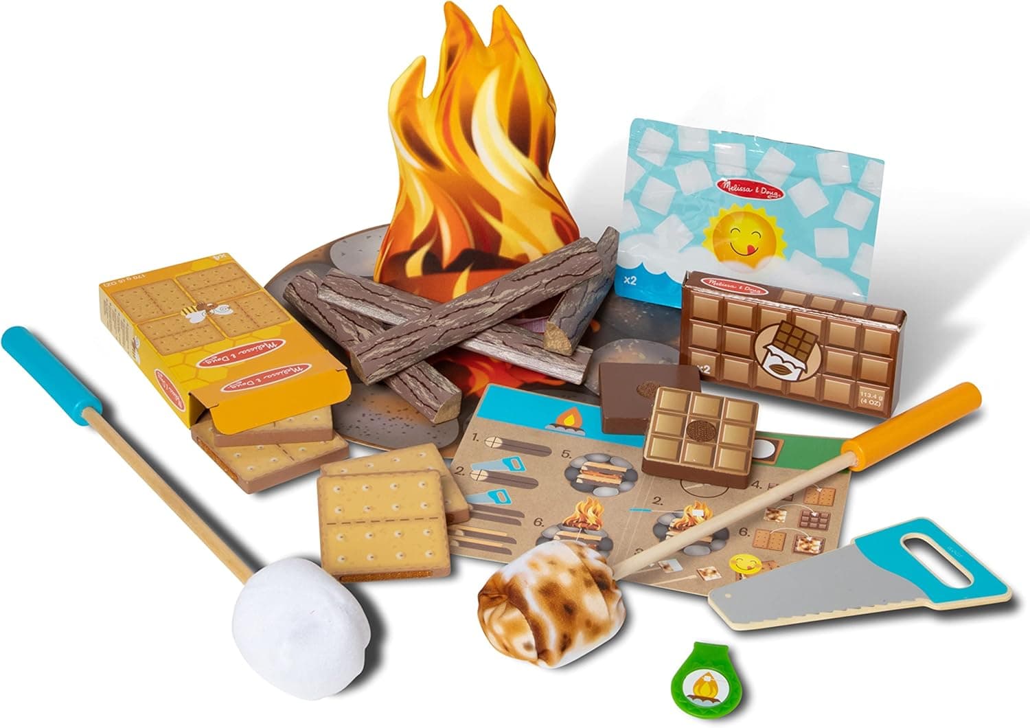 Melissa & Doug Campfire S'mores Set - Preschool Toy