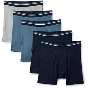 Prime Members: Save 60% on Amazon Essentials Men's Breathable Cotton Boxer Briefs