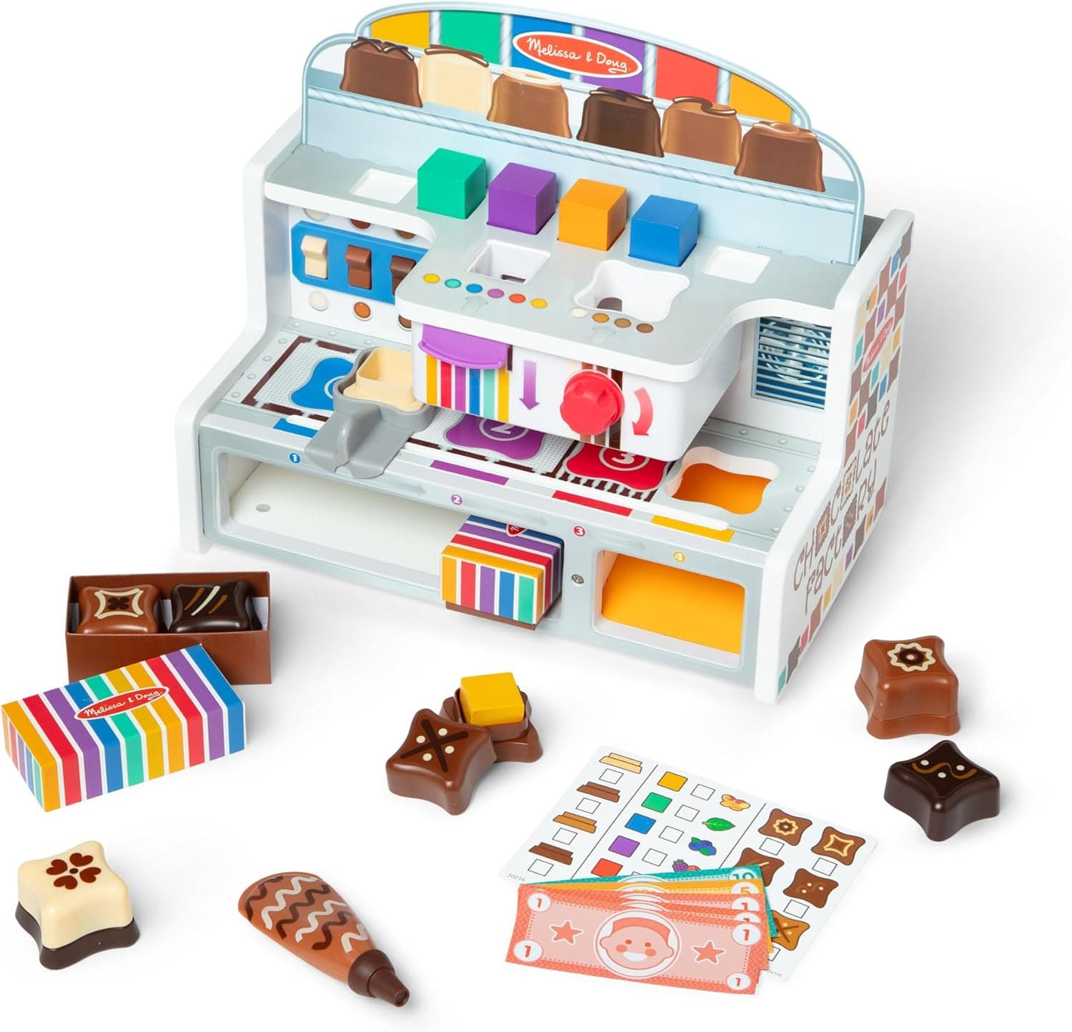 Melissa & Doug Wooden Chocolate Factory Play Set