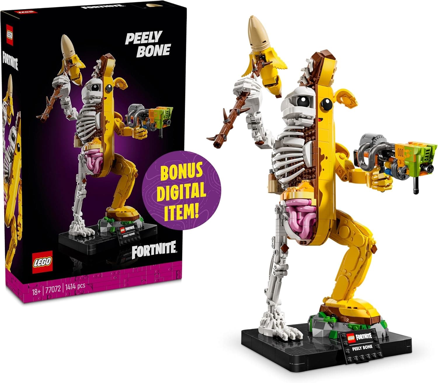 LEGO Fortnite Peely Bone - Collectible Gamer Decor