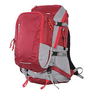 Ozark Trail 35-Liter Hiker Backpack w/ Detachable 15-Liter Daypack (Red) $15