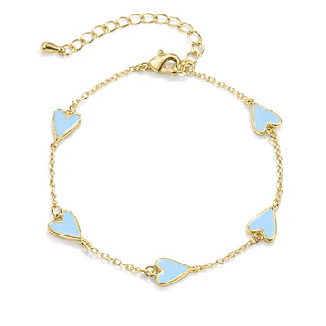 Heart-Shaped Gold Bracelet - 82% Off