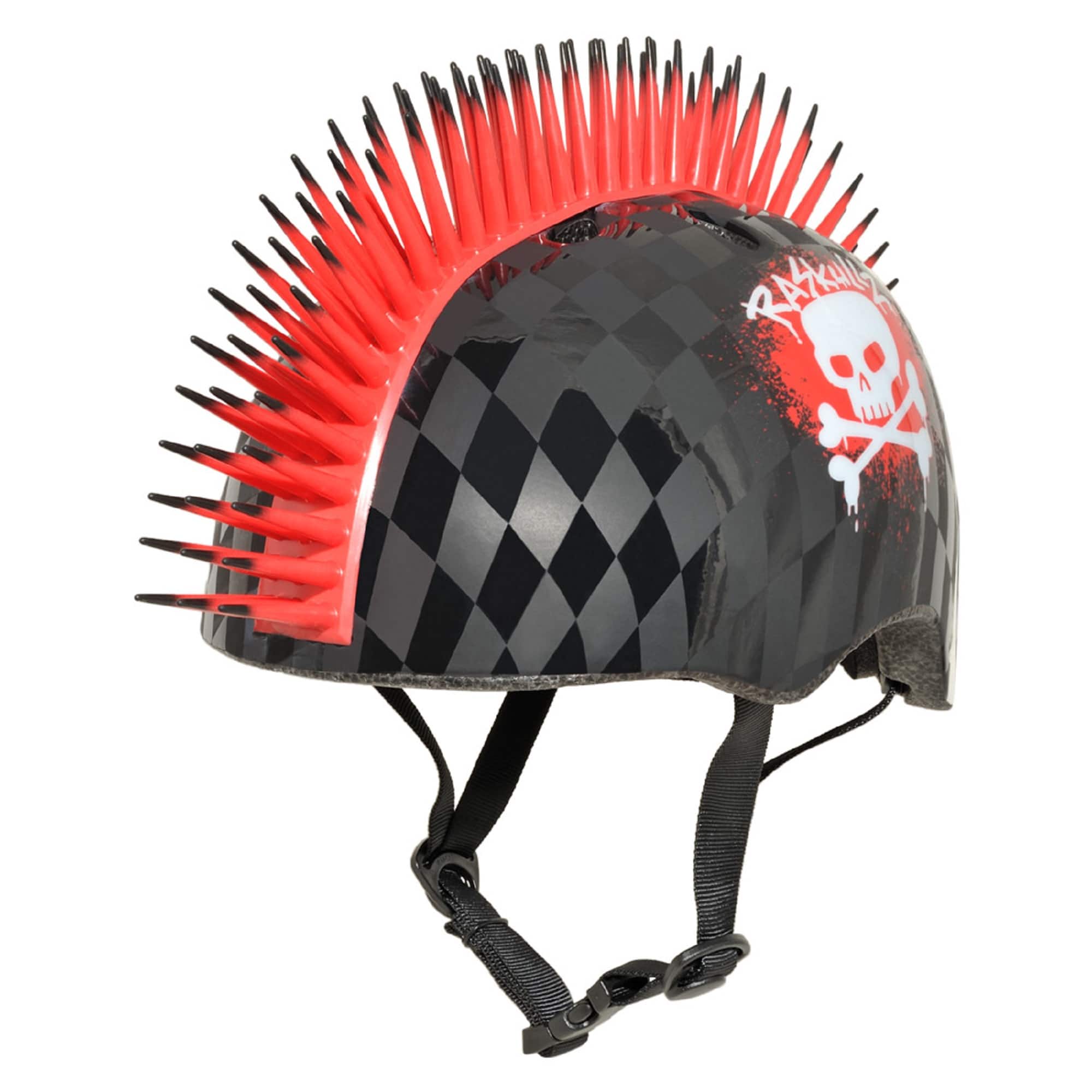 Raskullz - Skull Hawk Helmet for Bike and Scooter - Toddler - Red