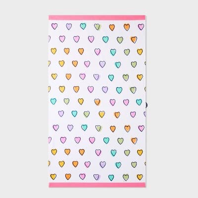 Disco Hearts Wave Beach Towel White/Pink - Roller Rabbit x Target
