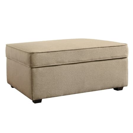 Serta Olin Ottoman with Storage, Can Be Used as Footrest or Extra Seat, Easy Assembly, Beige