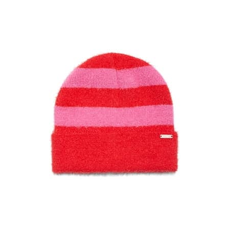 Packed Party Feeling Stripey Beanie, Pink
