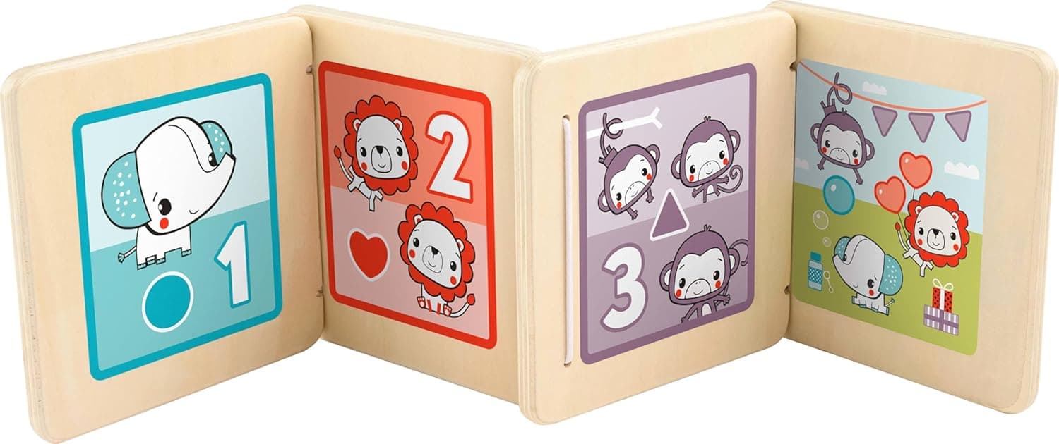 Sensory Playtime: Fisher-Price Wood Baby Toy Tummy Time Panel