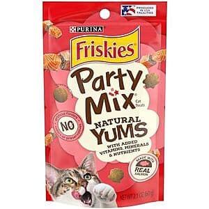 Friskies Party Mix Natural Yums with Real Salmon Cat Treats