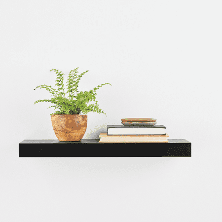 Mainstays Black 23" Wood Floating Shelf