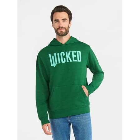 Wicked Men's and Big Men's Graphic Hoodie with Long Sleeves, Sizes XS-5XL