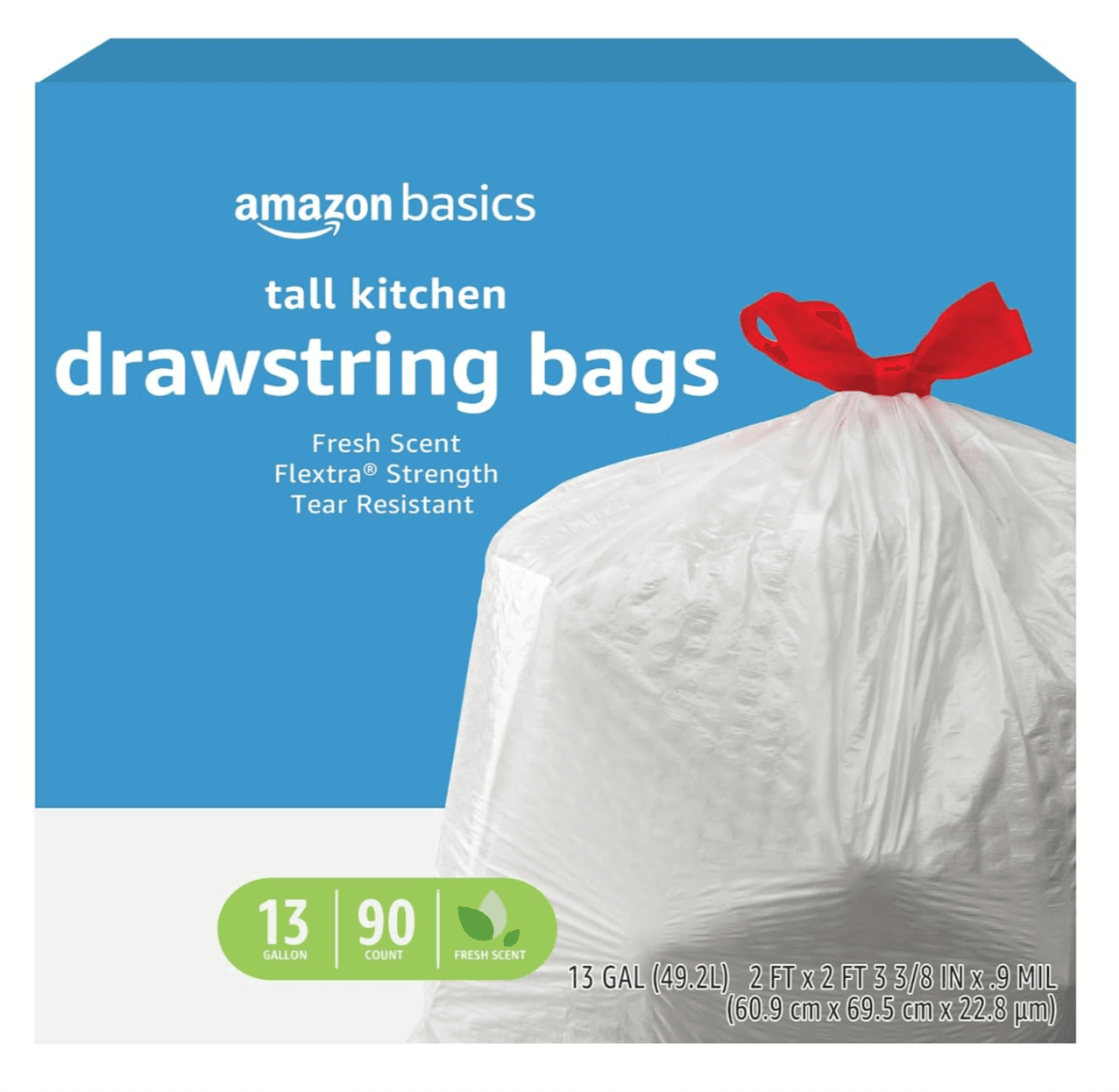 Amazon Basics Tall Kitchen Trash Bags - 90 Count
