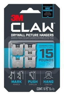 3M Claw Drywall 5-Pack Picture Hanger Set Amazon