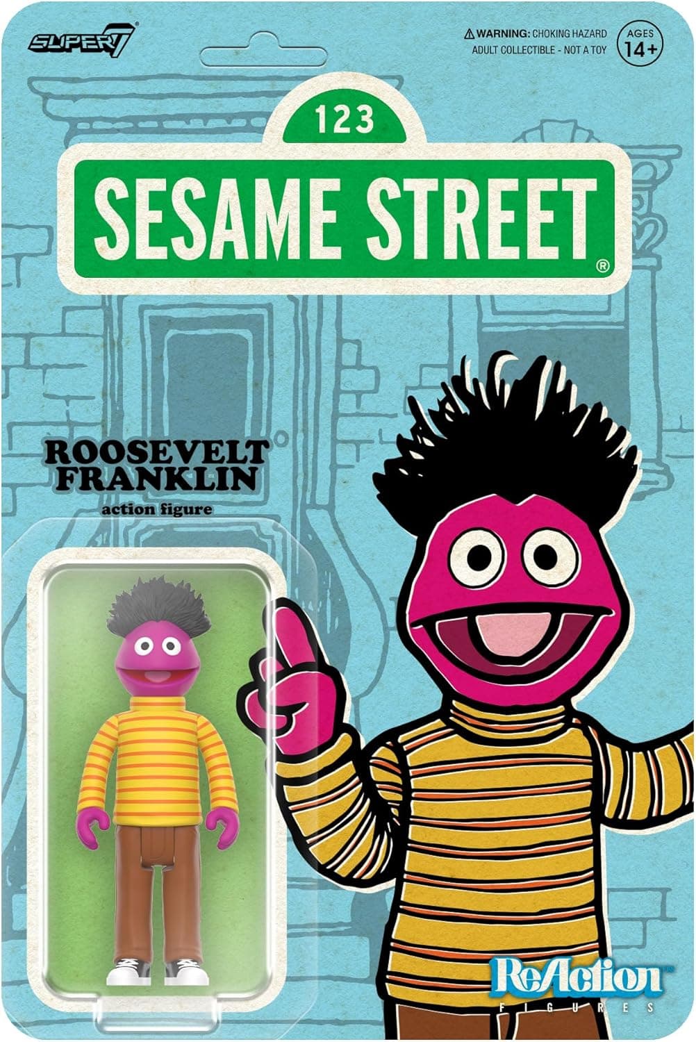 Iconic Sesame Street Collectible: Super7 Roosevelt Franklin Figure
