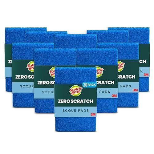 Scotch-Brite Zero Scratch Scouring Pads, 20-Count