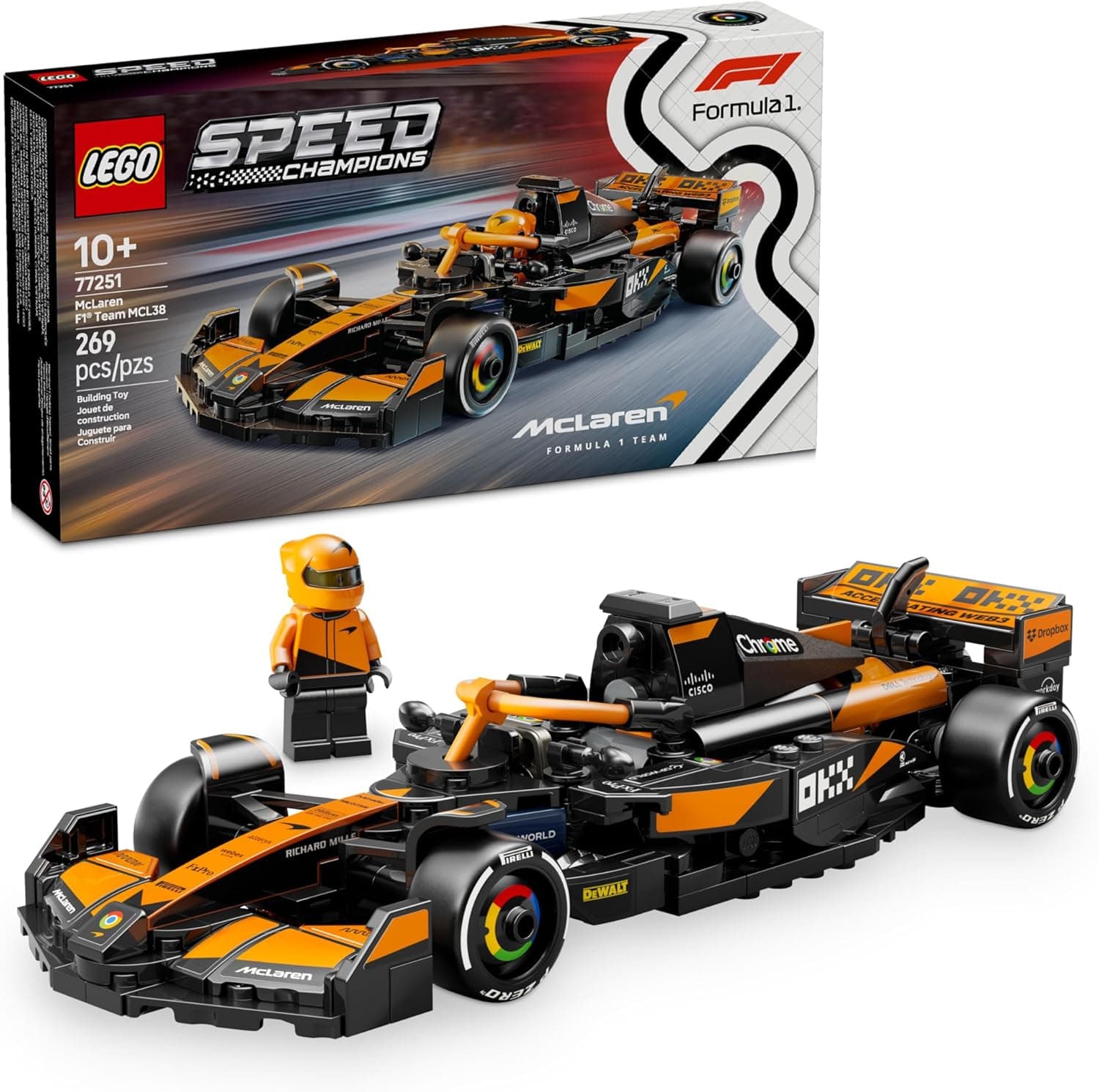 Supercharge Your Collection with LEGO Speed Champions McLaren F1 Team MCL38 Race Car