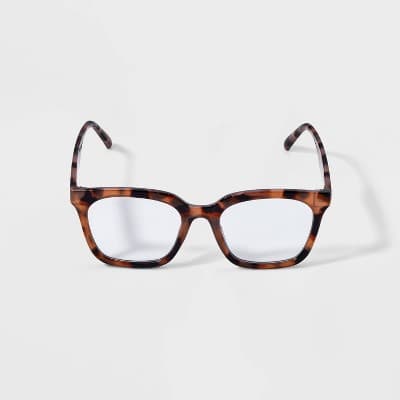 Women's Plastic Square Sunglasses - Wild Fable™ Brown: UV Protection, Blue Light Filtering