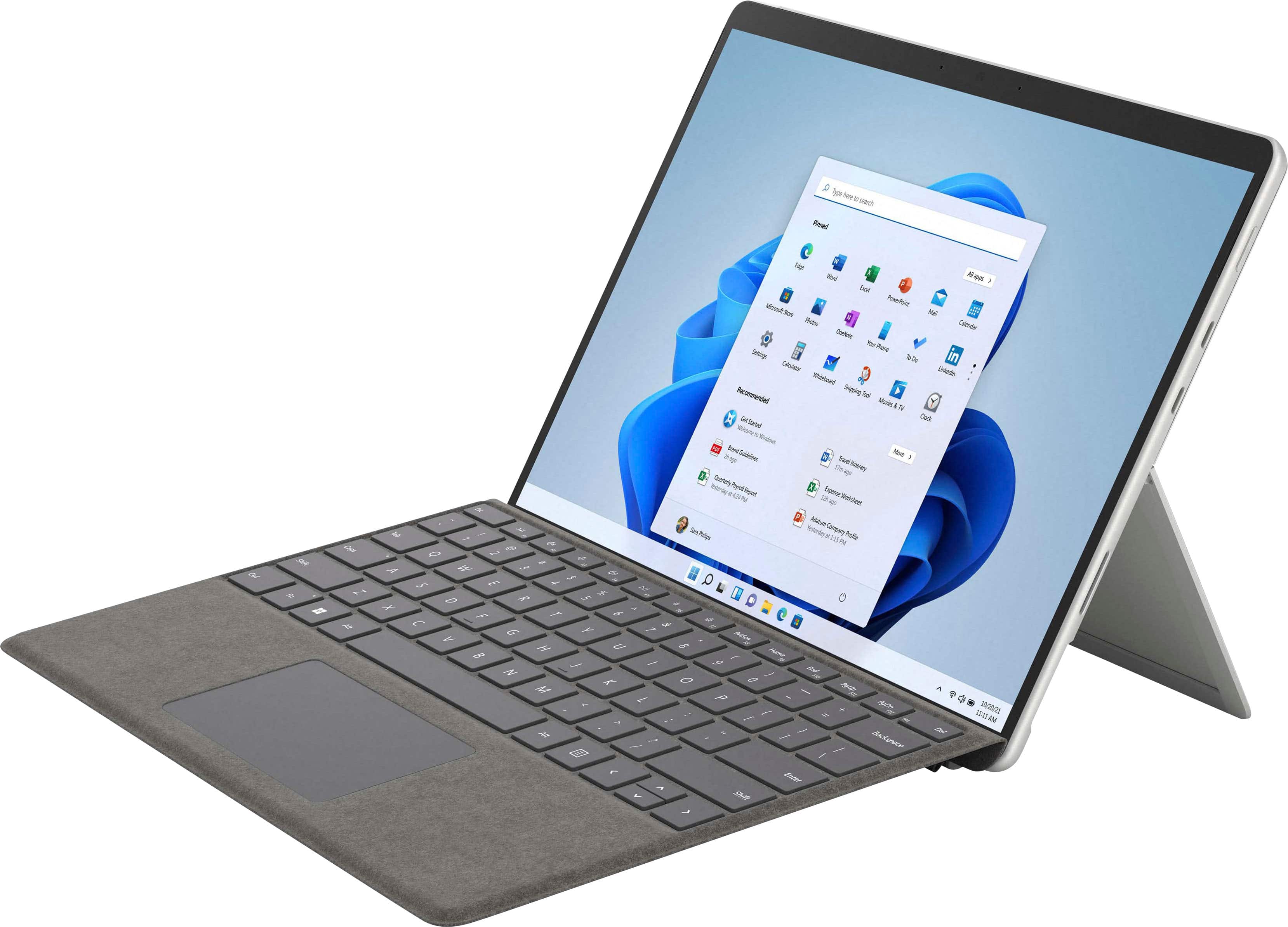 Microsoft - Geek Squad Certified Refurbished Surface Pro 8 – 13” Touch Screen – Intel Core i5 – 8GB Memory – 128GB SSD – Device Only - Platinum