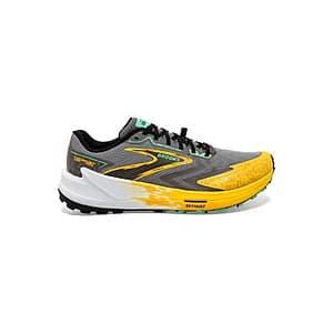 Brooks Catamount 3 Trail Running Shoes - Lemon Chrome/Sage (Limited Sizes)