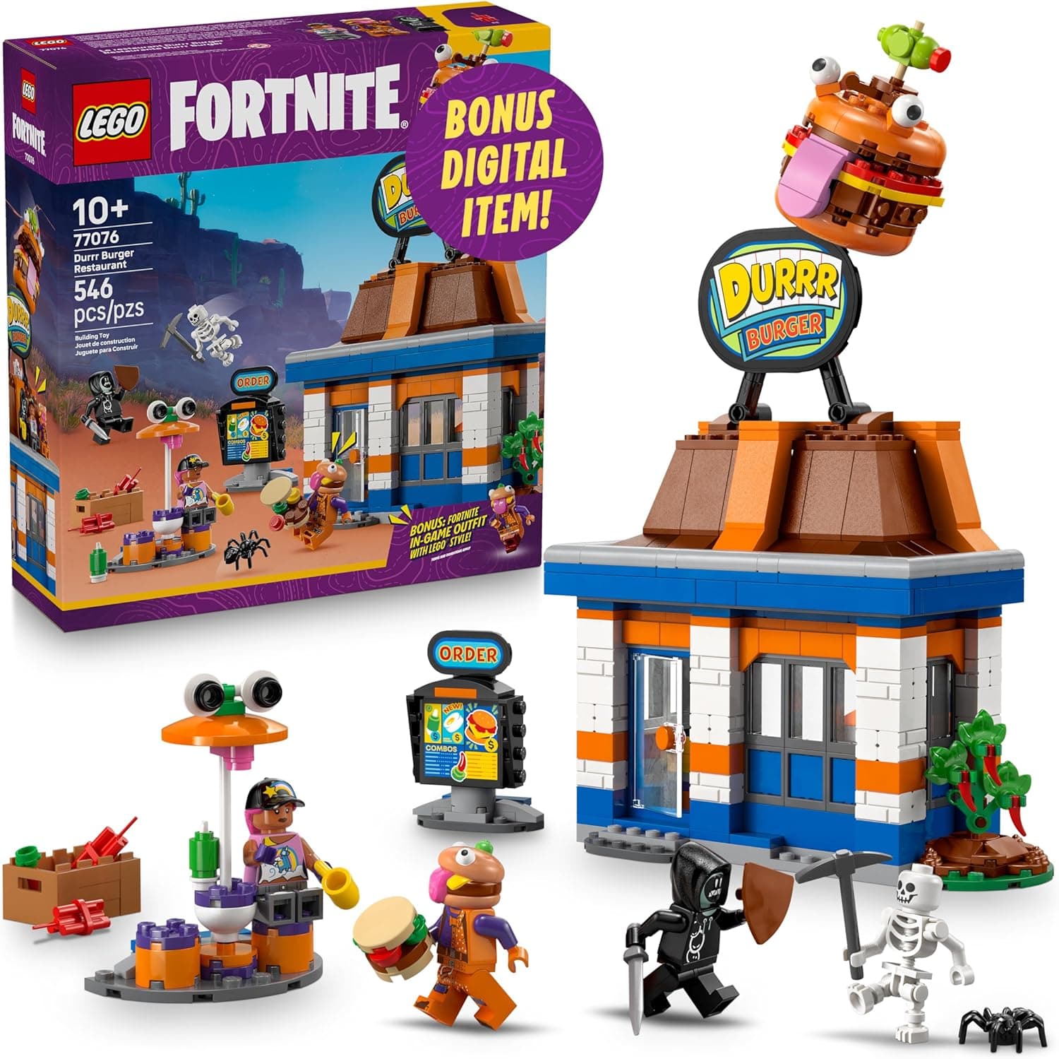 Build the Fortnite Durrr Burger Restaurant with LEGO
