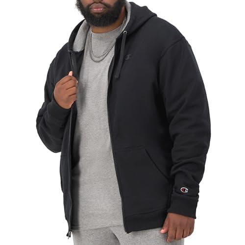 Champion Men's Fleece Powerblend Zip-Up Hoodie Amazon