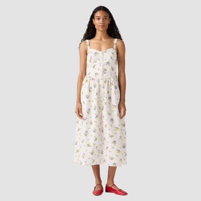 Levi's® Women's Adore Midi Dress - Egret Floral M