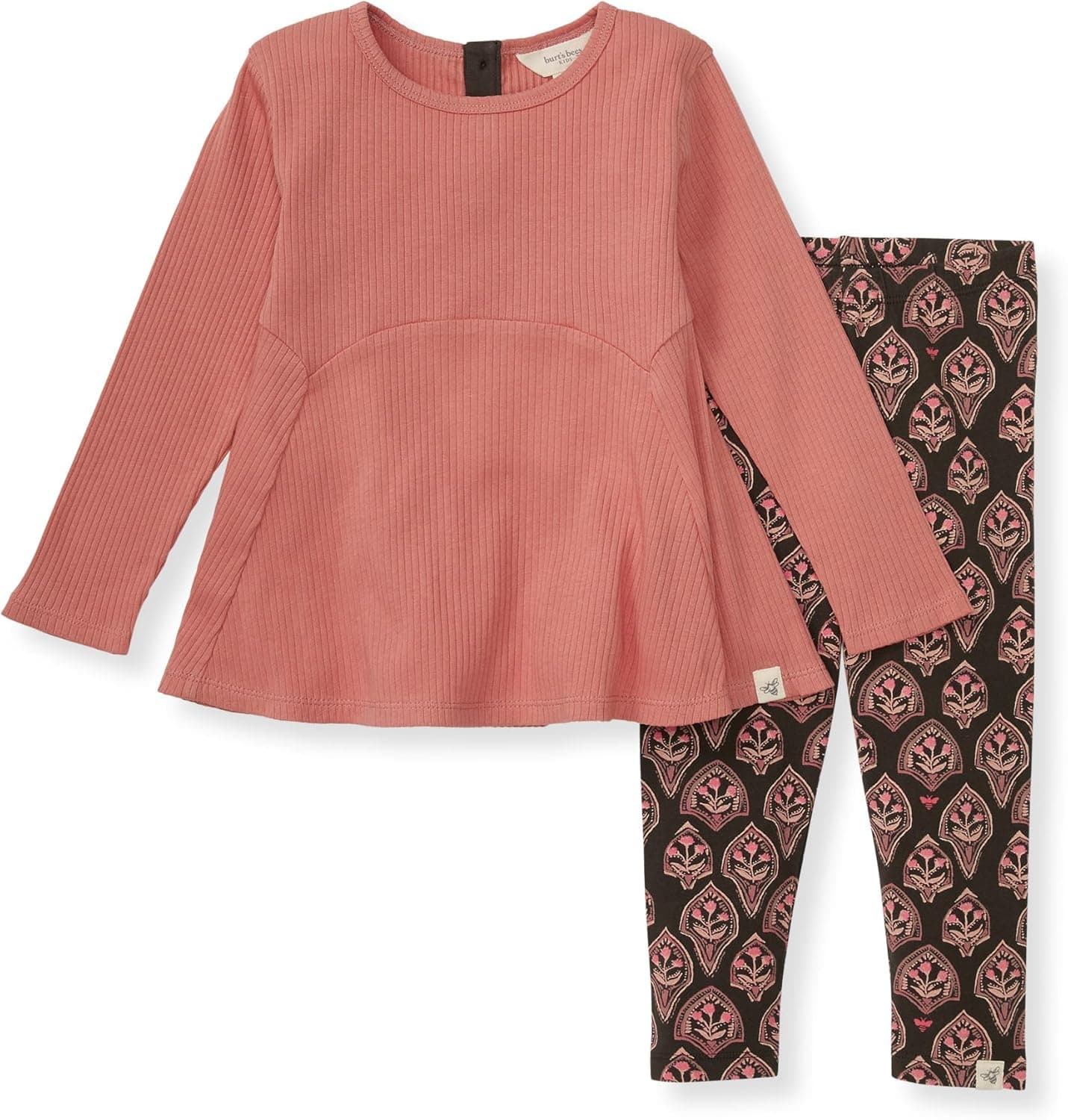 Cozy Organic Baby Outfit - Burt's Bees Top & Leggings Set