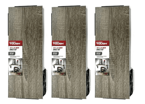 Hyper Tough 15-3/4" x 6" Shelf Kit 3-Pack