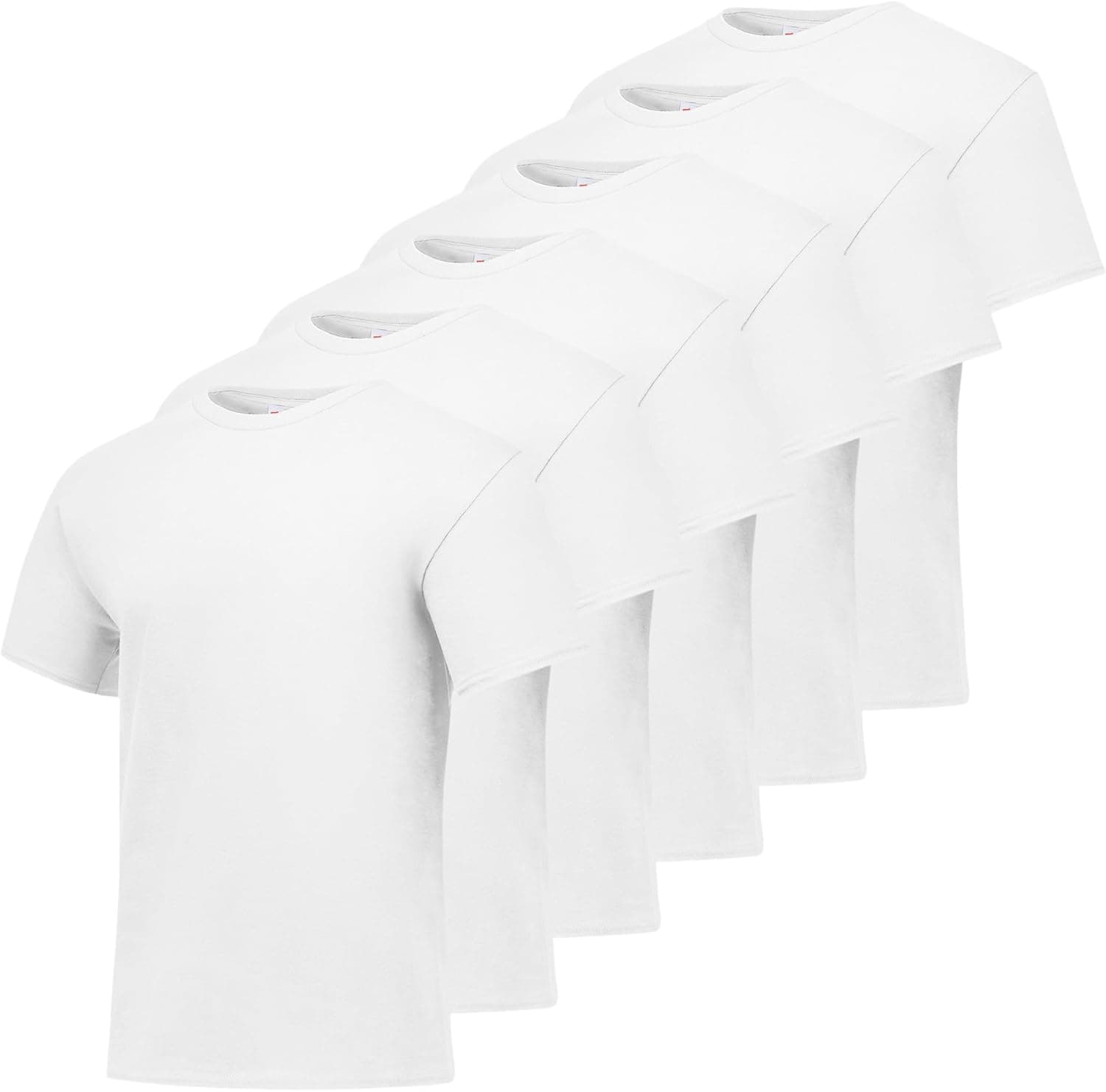 Save 52% on Hanes Men's Essential Tees - 6-Pack of Classic White Shirts
