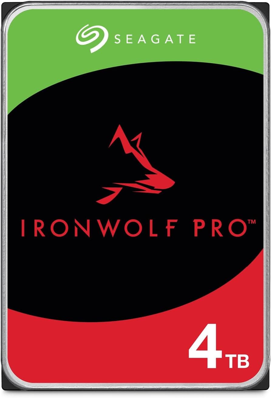 Seagate IronWolf Pro 4TB NAS Hard Drive - High-Performance Storage