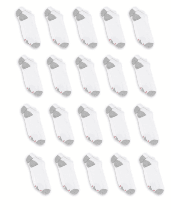 20-Pack Hanes Men's Socks at Walmart