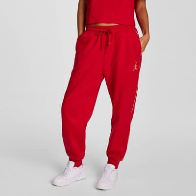 Champion Women's Gold Medal Fleece Joggers - Red S