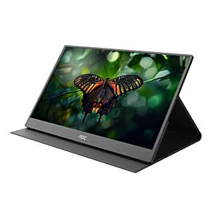 Refurb: 15.6" AOC 1080p Portable IPS Monitor with Speakers