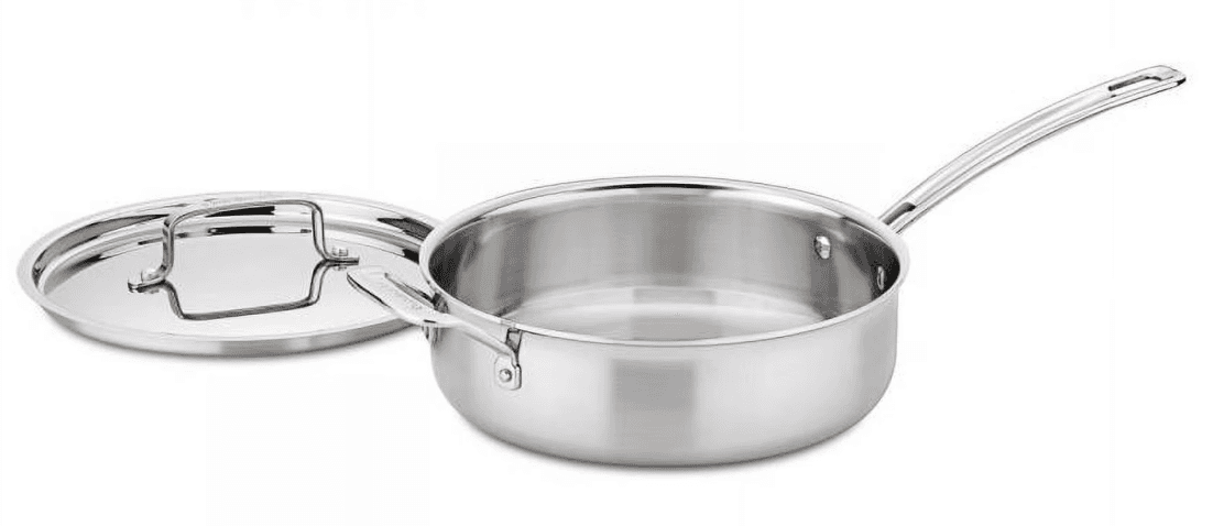 Cuisinart MultiClad Pro Triple Ply Stainless 3.5 Quart Sauté Pan Walmart
