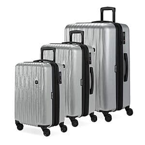 3-Piece SwissGear Energie Hardside Expandable Spinner Luggage Set