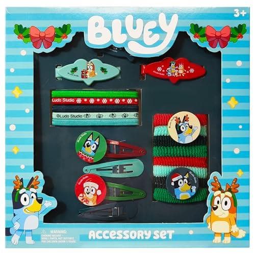 20-Pack Luv Her Girls' Christmas Bluey Hair Accessories Set Amazon