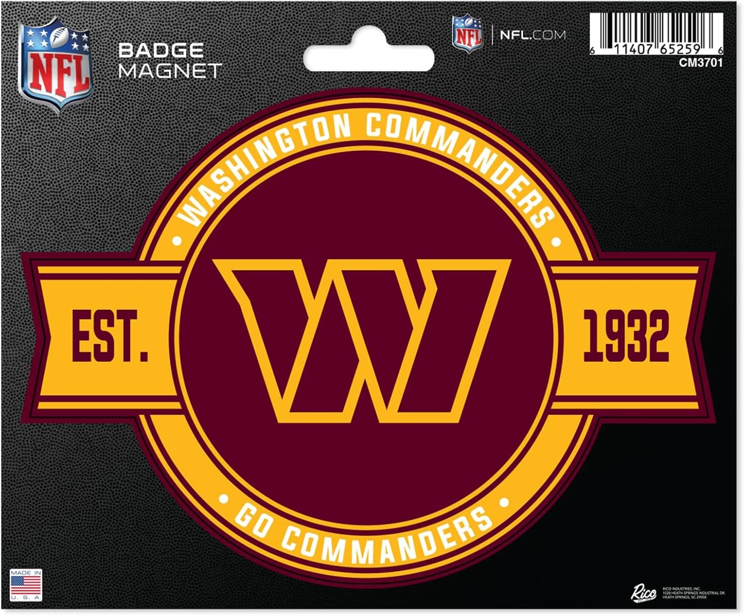 Cheer on the Commanders with this NFL Magnet