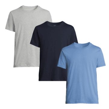 3-Pack George Men's Crewneck Tee - Comfortable Cotton Basics