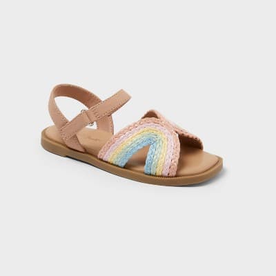 Toddler Tava Footbed Sandals - Cat & Jack™ Multicolor 7T