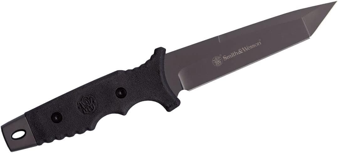 Rugged Outdoor Knife: Smith & Wesson Fixed Blade with Tanto Blade