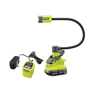 RYOBI Cordless LED Clamp Light: Versatile Workshop Lighting
