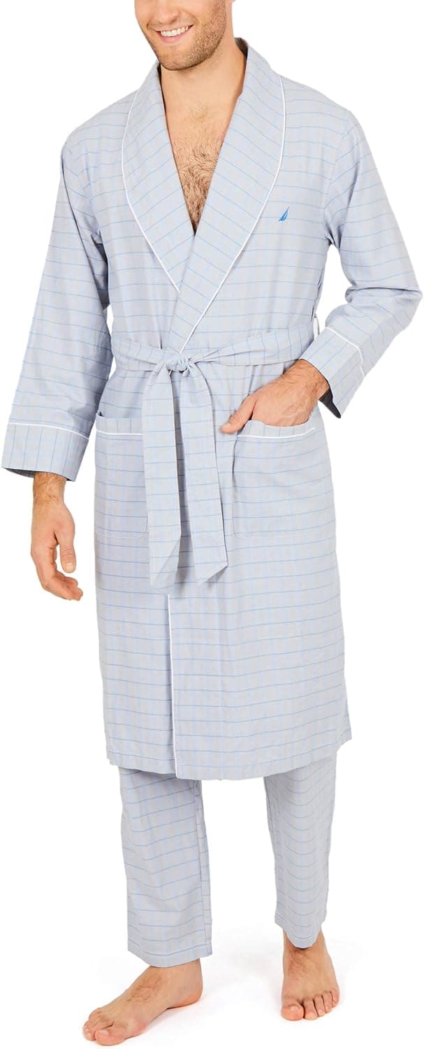 Cozy Nautica Men's Cotton Bathrobe - Up to 51% Off