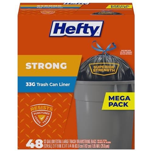 Hefty Strong Extra Large Trash Bags: 45% Off 48-Count