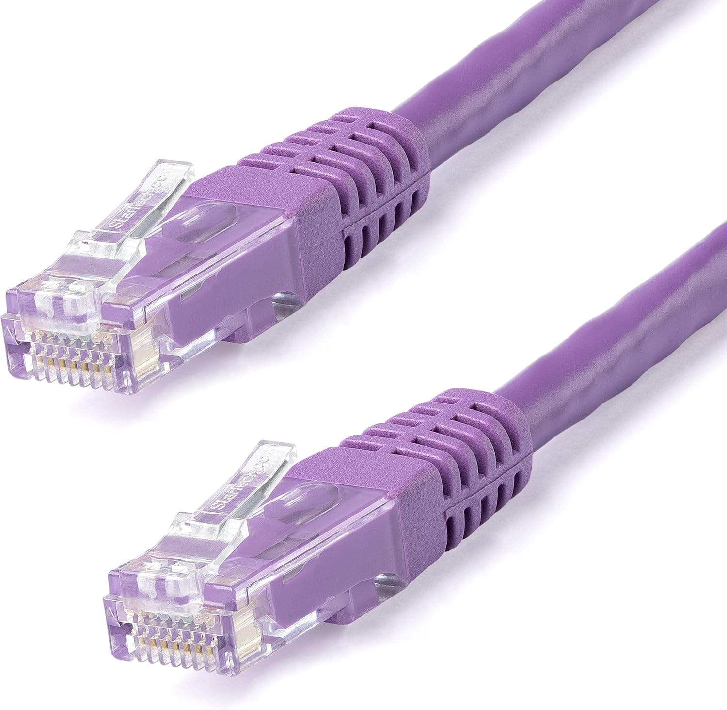 StarTech 6ft CAT6 Ethernet Cable - Purple CAT 6 Gigabit Ethernet Wire -250Mhz 100W PoE RJ45 UTP Molded Network Patch Cord with Strain Relief (C6PATCH6PL)