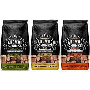 Premium Wood Chunks for Smokers: Oak, Apple, Hickory