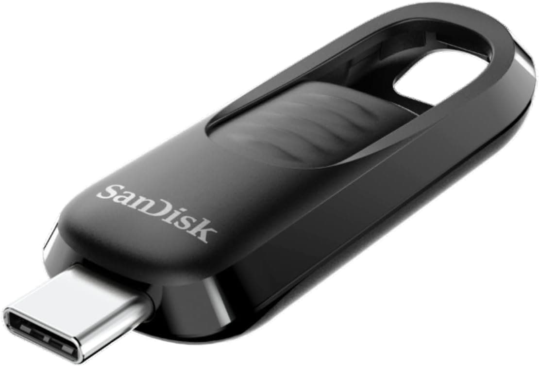 Superfast SanDisk 128GB USB-C Flash Drive - Up to 400MB/s