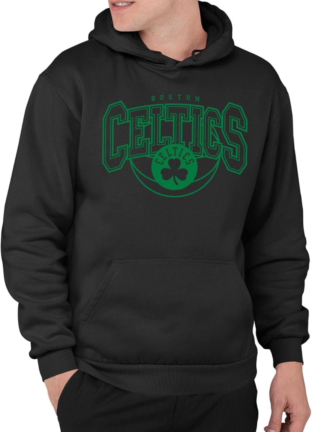 Monochromatic Celtics Hoodie: Cozy NBA Apparel