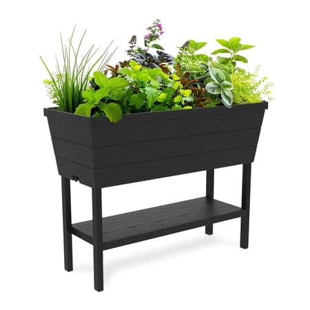 Keter Urban Bloomer Resin Raised Garden Bed, Graphite